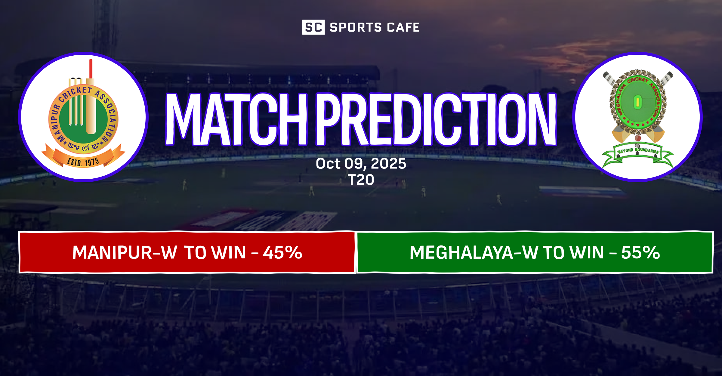 Manipur-W vs Meghalaya-W Match Prediction